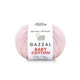 Gazzal 3411 Açık Pembe Baby Cotton El Örgü İpi