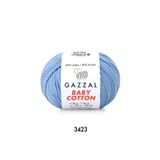 Gazzal 3423 Açık Mavi Baby Cotton El Örgü Ipi