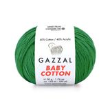Gazzal 3456 Baby Cotton 25 El Örgü İpi Yeşil
