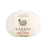 Gazzal 801 Beyaz Baby Wool El Örgü İpi
