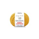 Gazzal Baby Cotton 3447 Hardal El Örgü İpi El Örgü İpi 50 Gr.