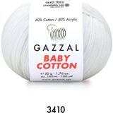 Gazzal Baby Cotton Amigurumi 50 gr Ekru Renkli Örgü İpi %60 Pamuk %40 Akrilik Özellikli