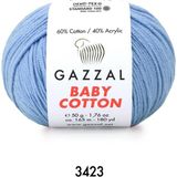 Gazzal Baby Cotton Amigurumi 50GR - Örgü Ipi - Açık Mavi