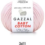 Gazzal Baby Cotton Amigurumi 50GR - Örgü Ipi - Açık Pembe
