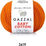 Gazzal Baby Cotton Amigurumi 50GR - Örgü Ipi - Açık Turuncu
