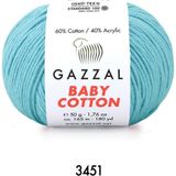Gazzal Baby Cotton Amigurumi 50GR - Örgü Ipi - Aqua