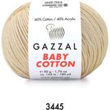Gazzal Baby Cotton Amigurumi 50GR - Örgü Ipi - Bej - Pembe