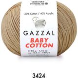Gazzal Baby Cotton Amigurumi 50GR - Örgü Ipi - Bej