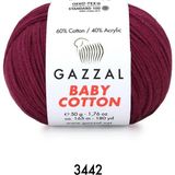 Gazzal Baby Cotton Amigurumi 50GR - Örgü Ipi - Bordo