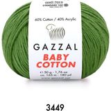 Gazzal Baby Cotton Amigurumi 50GR - Örgü Ipi - Çağla