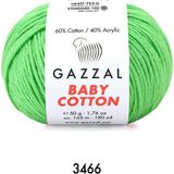 Gazzal Baby Cotton Amigurumi 50GR - Örgü Ipi - Elma Yeşili