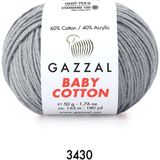Gazzal Baby Cotton Amigurumi 50GR - Örgü Ipi - Gri