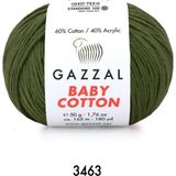 Gazzal Baby Cotton Amigurumi 50GR - Örgü Ipi - Haki Yeşili