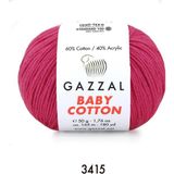 Gazzal Baby Cotton Amigurumi 50GR - Örgü Ipi - Koyu Fuşya