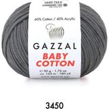 Gazzal Baby Cotton Amigurumi 50GR - Örgü Ipi - Koyu Gri