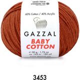 Gazzal Baby Cotton Amigurumi 50GR - Örgü Ipi - Koyu Kiremit