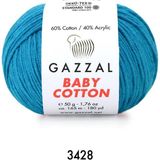 Gazzal Baby Cotton Amigurumi 50GR - Örgü Ipi - Koyu Turkuaz