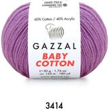 Gazzal Baby Cotton Amigurumi 50GR - Örgü Ipi - Lila Penye