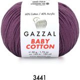 Gazzal Baby Cotton Amigurumi 50GR - Örgü Ipi - Mürdüm