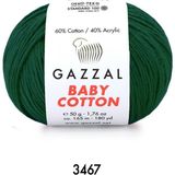 Gazzal Baby Cotton Amigurumi 50GR - Örgü Ipi - Nefti Yeşil