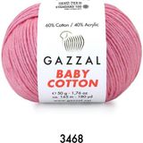Gazzal Baby Cotton Amigurumi 50GR - Örgü Ipi - Pastel Pembe