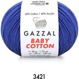Gazzal Baby Cotton Amigurumi 50GR - Örgü Ipi - Saks Mavi