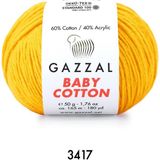 Gazzal Baby Cotton Amigurumi 50GR - Örgü Ipi - Sarı