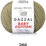 Gazzal Baby Cotton Amigurumi 50GR - Örgü Ipi - Yağ Yeşili