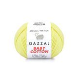 Gazzal Baby Cotton Bebe Sarı 3413 Amigurumi Ipi Örgü Ipi Punch Ipi 50 Gr.