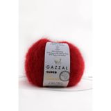 Gazzal Süper Kid Mohaır 25 gr %78 Yün-%22 Pa Karışımlı Doğal El Örgü Ipi Taka Yarn (64416)