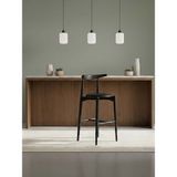 Gazzini Furniture Aarhus Iskandinav Ahşap Bar Sandalyesi - Siyah