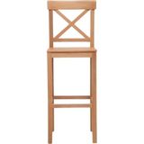 Gazzini Furniture Alaçatı Ahşap Bar Sandalyesi - Natural