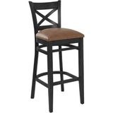 Gazzini Furniture Alaçatı Siyah Bar Sandalyesi