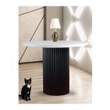 Gazzini Furniture Arya Yuvarlak Ahşap Bohem Masa 110x110