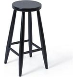 Gazzini Furniture Ashbourne Ahşap Bar Taburesi - Siyah