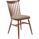 Gazzini Furniture Ashbourne Ahşap Mutfak Sandalyesi - Ceviz - Bej