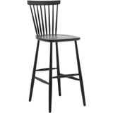 Gazzini Furniture Ashbourne Ahşap Siyah Bar Sandalyesi