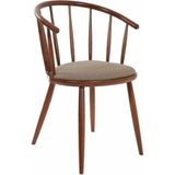 Gazzini Furniture Bamboo Ahşap Mutfak Sandalyesi - Ceviz
