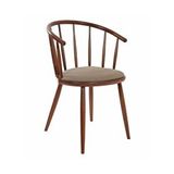 Gazzini Furniture Bamboo Ahşap Mutfak Sandalyesi Çok Renkli