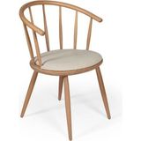 Gazzini Furniture Bamboo Natural Ahşap Mutfak Sandalyesi - Siyah - Antrasit