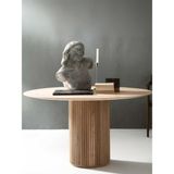 Gazzini Furniture Breeze Yuvarlak Ahşap Bohem Masa 120X120 - Naturel - 120 x 120