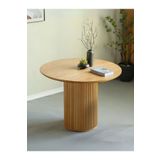 Gazzini Furniture Breeze Yuvarlak Ahşap Bohem Masa 90x90