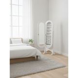 Gazzini Furniture Calista Boy Aynalı Ahşap Takı Dolabı - Beyaz