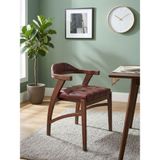 Gazzini Furniture Chelsea Kolçaklı Ahşap Sandalye - Ceviz