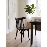 Gazzini Furniture Clara Retro Thonet Kolçaklı Ahşap Sandalye - Siyah