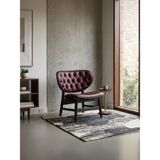 Gazzini Furniture Coppa Ahşap Berjer - Beyaz - Siyah