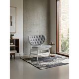 Gazzini Furniture Coppa Ahşap Berjer - Beyaz