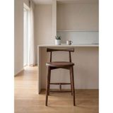 Gazzini Furniture Corne Ahşap Bar Sandalyesi - Ceviz
