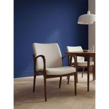 Gazzini Furniture Curva Kolçaklı Ahşap Sandalye - Ceviz