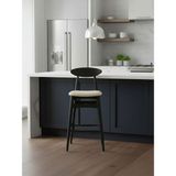 Gazzini Furniture Dora Ahşap Bar Sandalyesi - Siyah